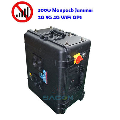 400w mobiele telefoonsignaal jammer 8 antennes 2G 3G 4G 5G GPS 500m bereik Militair gebruikt