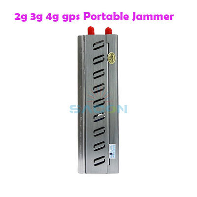 8000mAH batterij 15m bereik draagbare mobiele telefoon signaal jammer met 8 antennes voor verbeterde bescherming