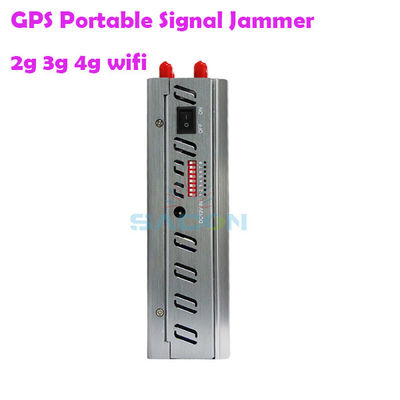 8000mAH batterij 8 antennes Handheld GPS Signal Jammer voor 2G 3G 4G Signal Blocking
