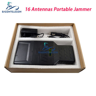 Draagbare 16 kanalen 12W Power Signal Jammer en GPS Blocker voor WiFi 2.4G 5.8G Frequenties