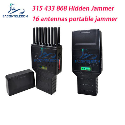 16 antennes 12000mAh 12W draagbare signaaljammer voor 2G 3G 4G 5G GPS WiFi blokkering