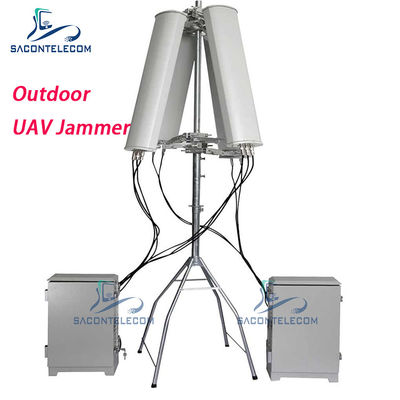 Waterdicht 190w 2km 2.4G GPS 5.8G UAV Drone Signal Jammer