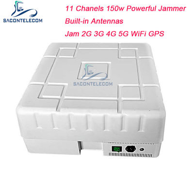 150W High Power GPS WiFi Signal Jammer met 11 kanalen en waterdicht ontwerp voor mobiele telefoon blokkering
