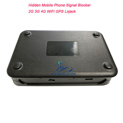 Verborgen 8 antennes Pocket Mobile Phone Signal Jammer met 2-5m Jamming Radius en 3000mAh batterij