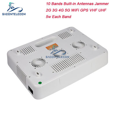 50W High Power Mobile Phone Signal Jammer Blocks 2G 3G 4G 5G GPS WiFi met een verstoringsradius van 20-60m