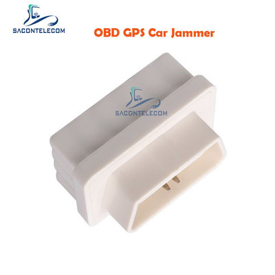 ISO9001 Lichtgewicht OBD GPS Jammer met 15m Radius voor GPS L1 L2 Signalen
