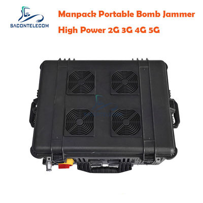 75w 120m RCIED IED Jammer DC24V RF Manpack Militaire Single Jammer