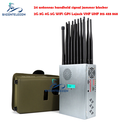 Stoorzender van het de Telefoonsignaal van Amerika de Mobiele 20m Straal voor 5G 600mhz 3700mhz 2.4G 5.2G 5.8G Lojack