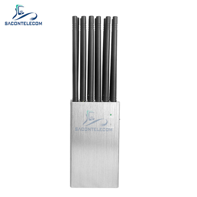 12 van het banden2g 3G 4G 5G de Handbediende Signaal UHF 20m Straal van de Stoorzenderwifi GPS Lojack VHF