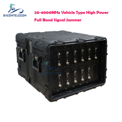 Volle band Convoy Bomb Jammer 20 - 6000MHz Voertuigtype Hoog vermogen 720w