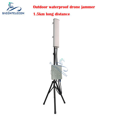 70W Uitgangsvermogen 1.5km Jammingsafstand Waterdicht IP65 Drone Signaal Stoorder Anti-UAV Stoorder