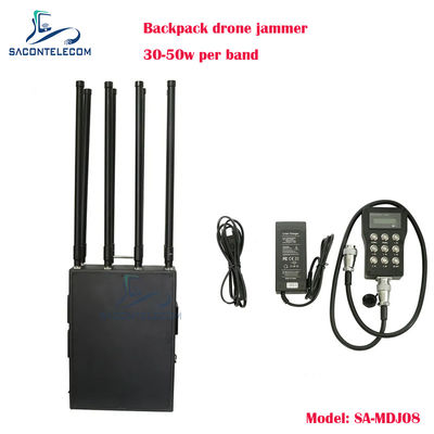 8 banden 400w Power Man pak Drone Signal Jammer metalen koffer rugzak UAV drone jammer