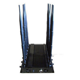 12 Antennen Desktop Cell Phone GPS Jammer 30w Hoog vermogen 50m bereik