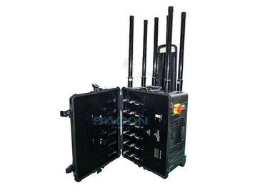 300w 6 kanalen Drone Signal Jammer lange afstand tot 1500m Voor militair