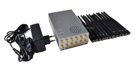 2dBi antennes draagbare signaaljammer 7.4V 10000mAh wisselstroomoplaad
