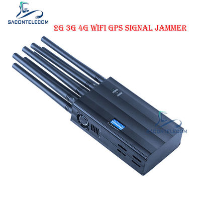 8 Bands Handheld Signaal Stopper met 20m Bereik en Autolader voor 2G 3G 4G GPS WiFi Blokkeren