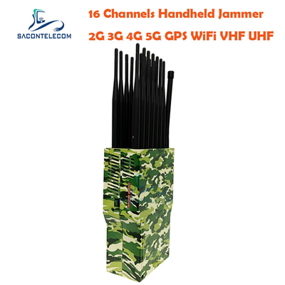 GPS Wifi Draagbare Signal Jammer 21w DC12V Autolader 30m GSM CDMA